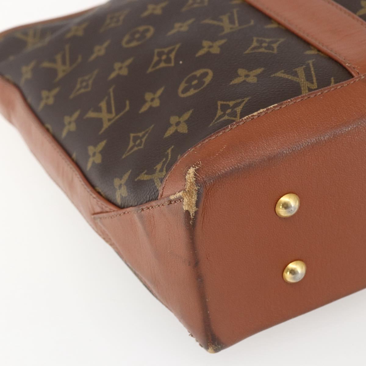 LOUIS VUITTON Monogram Sac Weekend PM Hand Bag M42425 LV Auth ka760