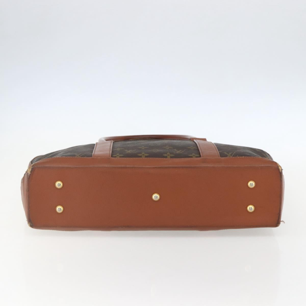 LOUIS VUITTON Monogram Sac Weekend PM Hand Bag M42425 LV Auth ka760