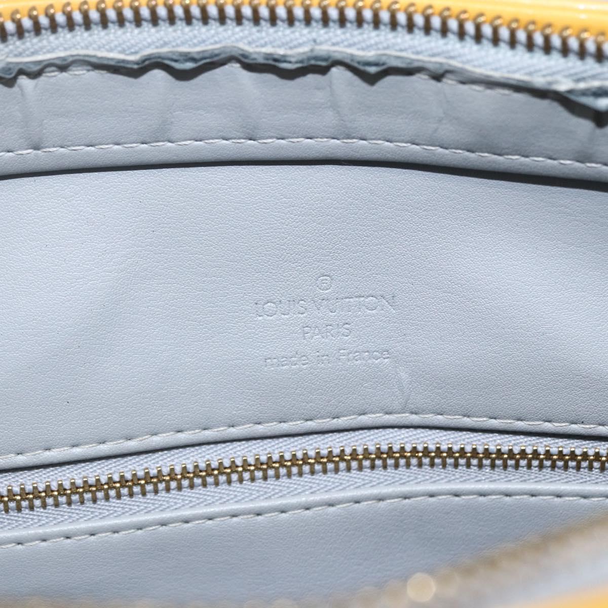 LOUIS VUITTON Monogram Vernis Houston Hand Bag Gris M91053 LV Auth ka761