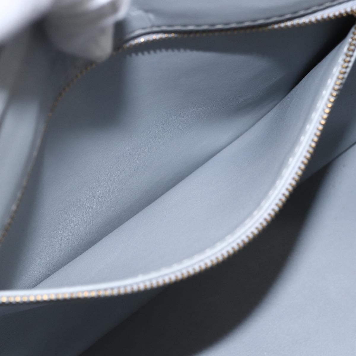 LOUIS VUITTON Monogram Vernis Houston Hand Bag Gris M91053 LV Auth ka761