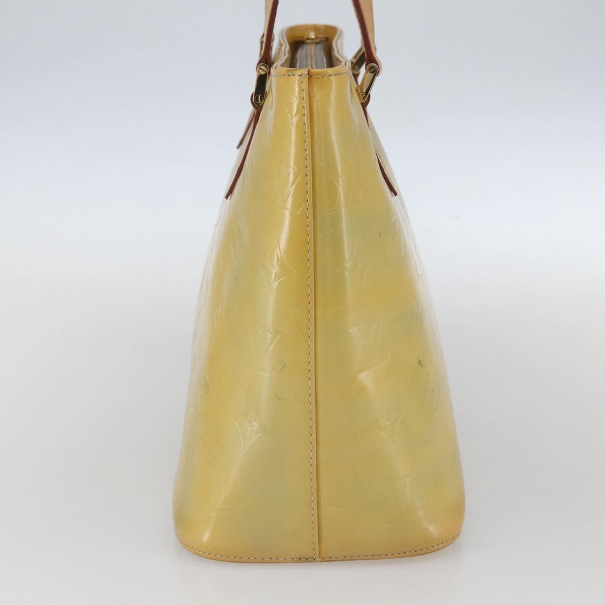 LOUIS VUITTON Monogram Vernis Houston Hand Bag Gris M91053 LV Auth ka761