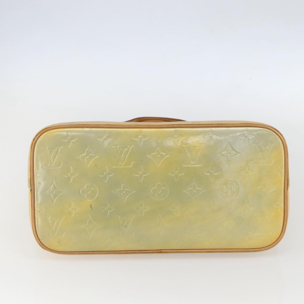 LOUIS VUITTON Monogram Vernis Houston Hand Bag Gris M91053 LV Auth ka761