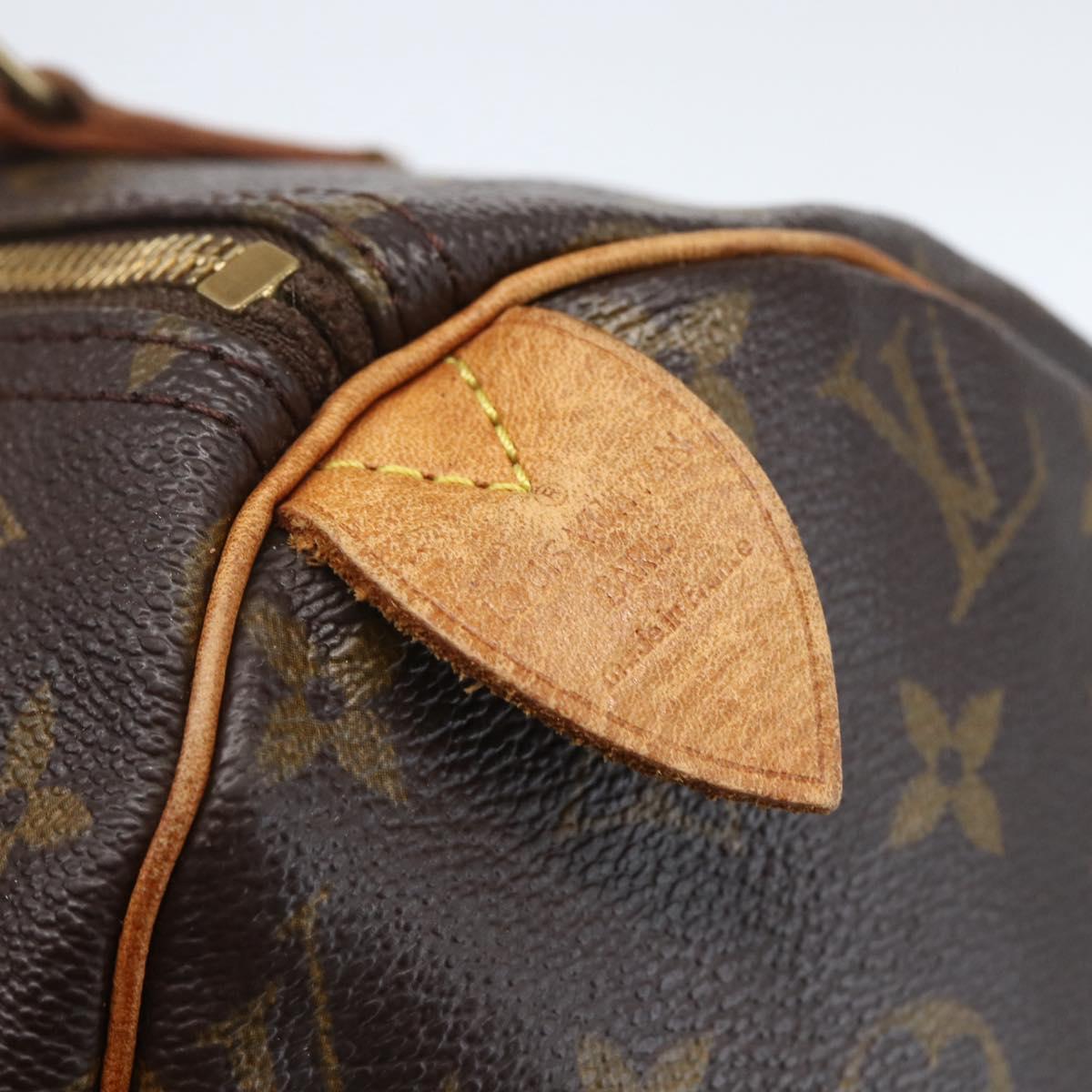 LOUIS VUITTON Monogram Speedy 30 Hand Bag M41526 LV Auth ka774