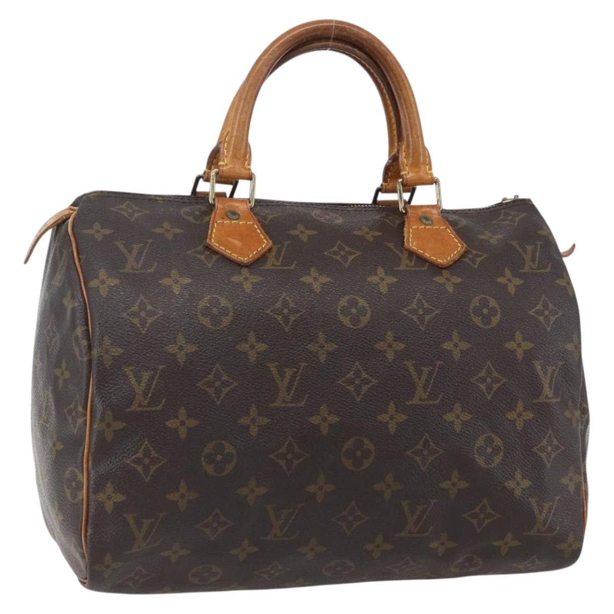 LOUIS VUITTON Monogram Speedy 30 Hand Bag M41526 LV Auth ka774
