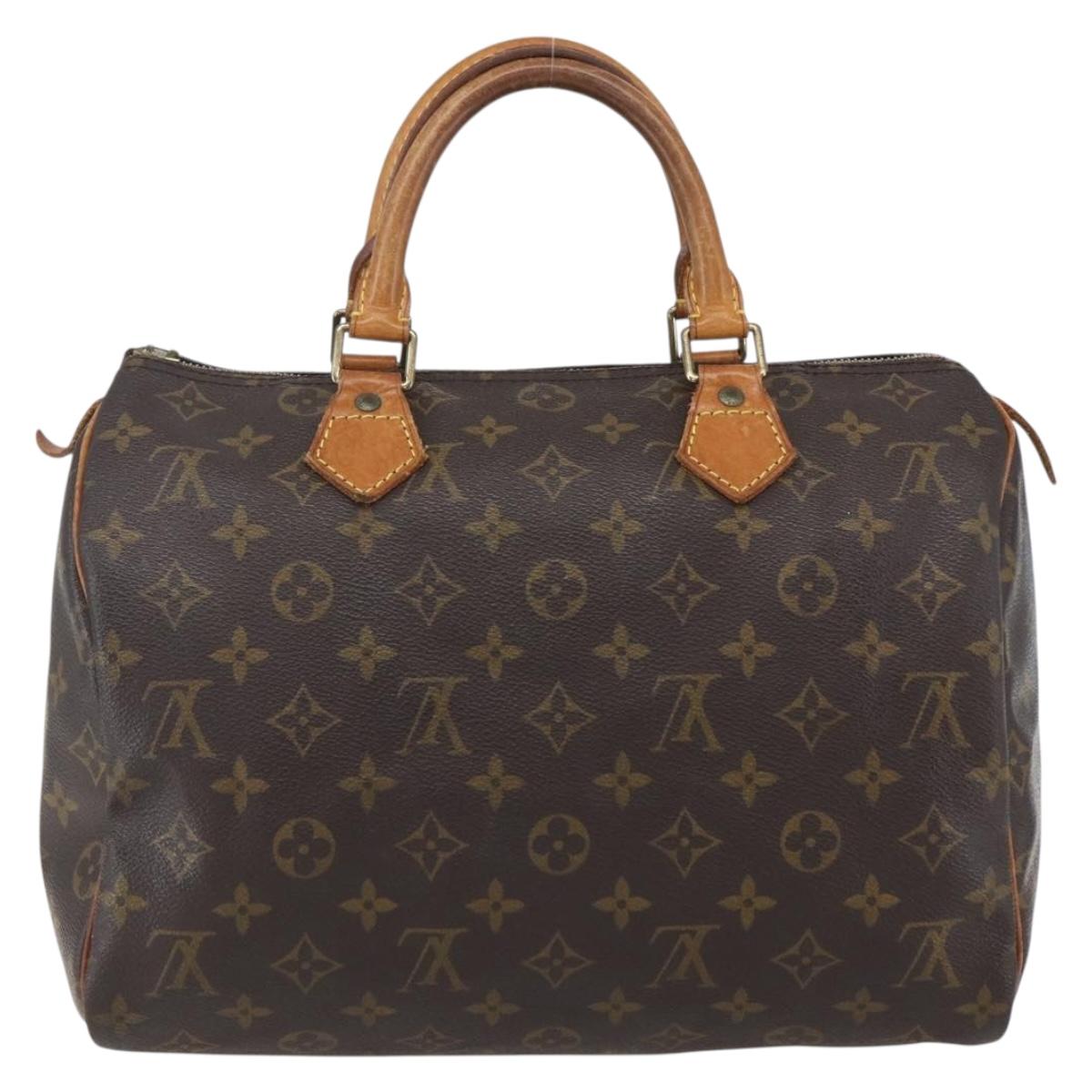 LOUIS VUITTON Monogram Speedy 30 Hand Bag M41526 LV Auth ka774