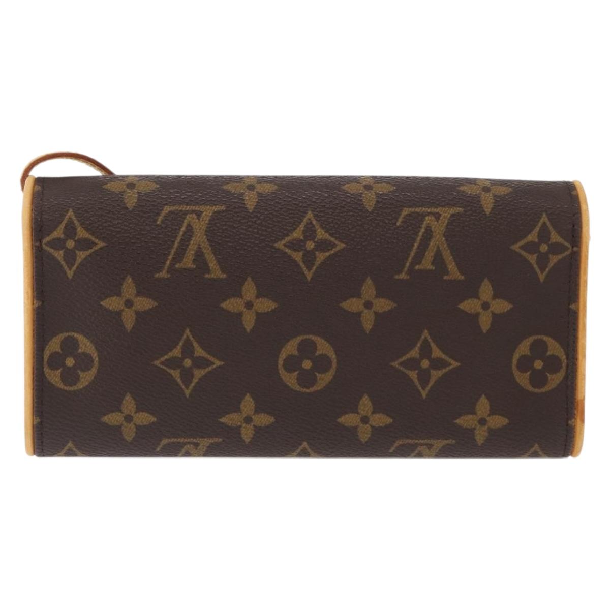 LOUIS VUITTON Monogram Pochette Twin PM Shoulder Bag M51854 LV Auth ka775