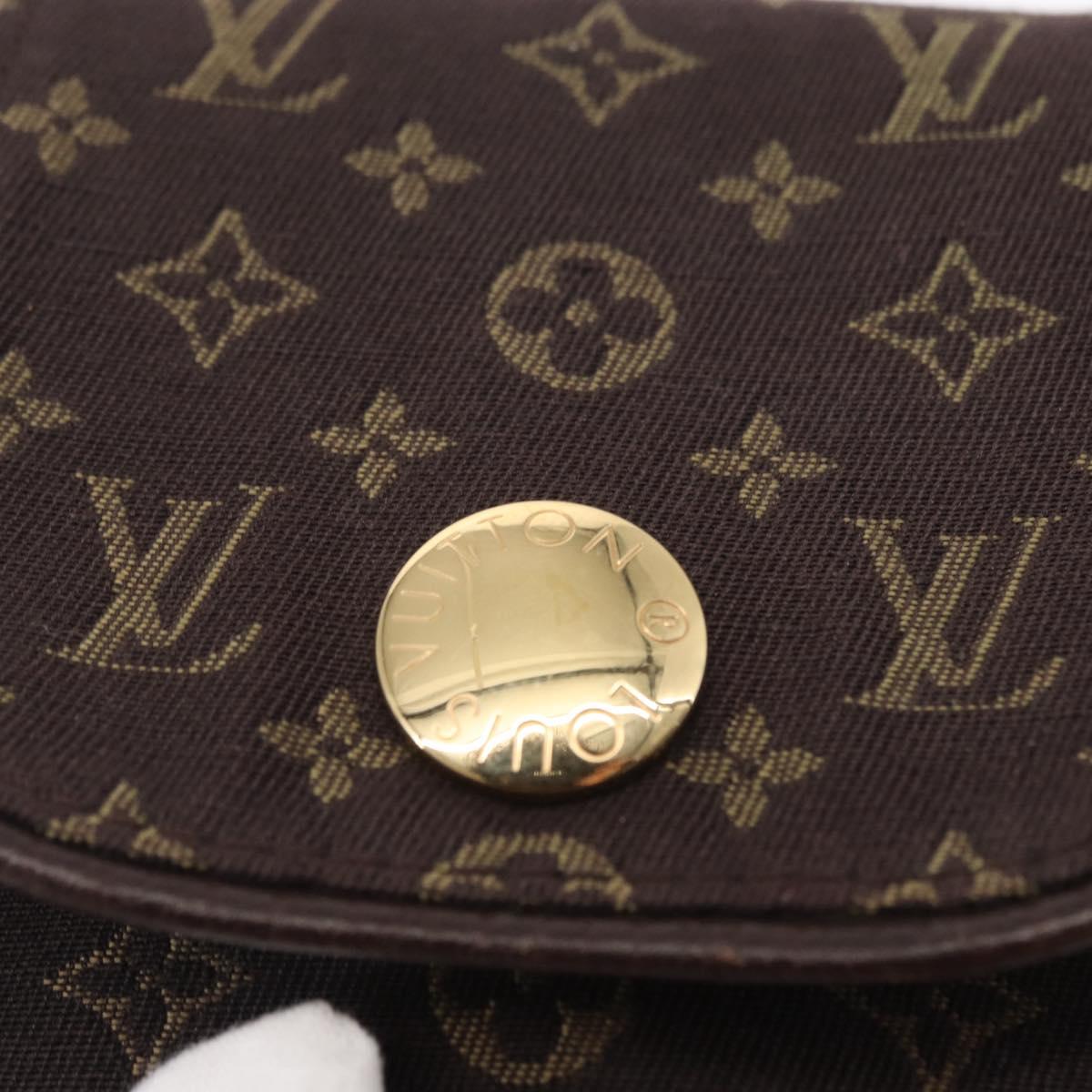 LOUIS VUITTON Monogram Mini Pochette Cancun Pouch Brown M95313 LV Auth ka777