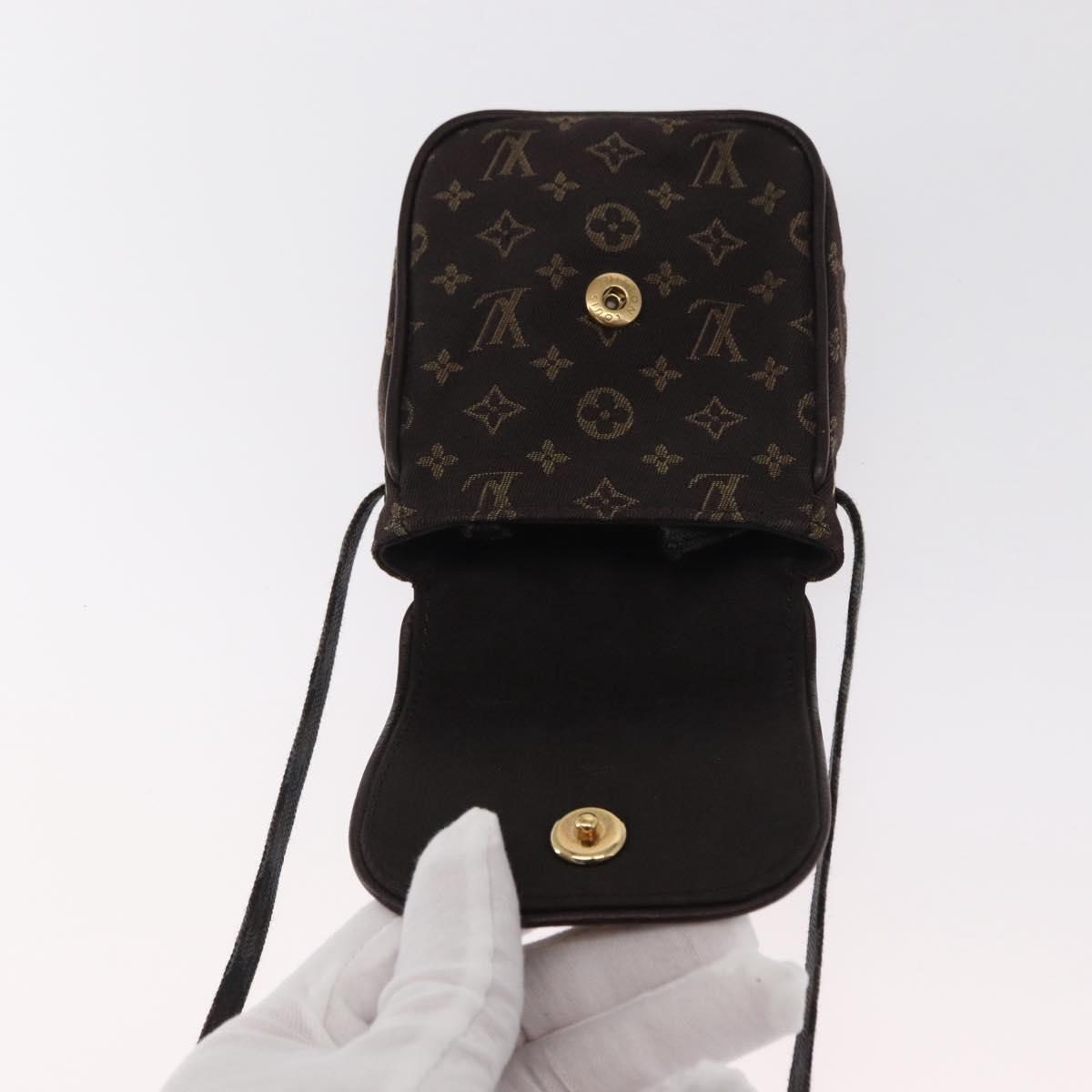 LOUIS VUITTON Monogram Mini Pochette Cancun Pouch Brown M95313 LV Auth ka777