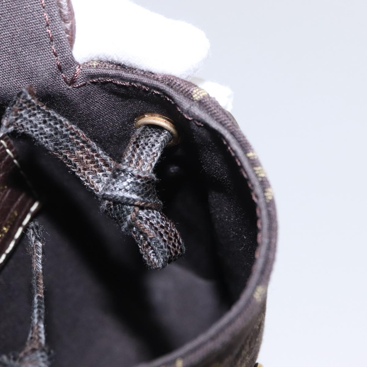 LOUIS VUITTON Monogram Mini Pochette Cancun Pouch Brown M95313 LV Auth ka777