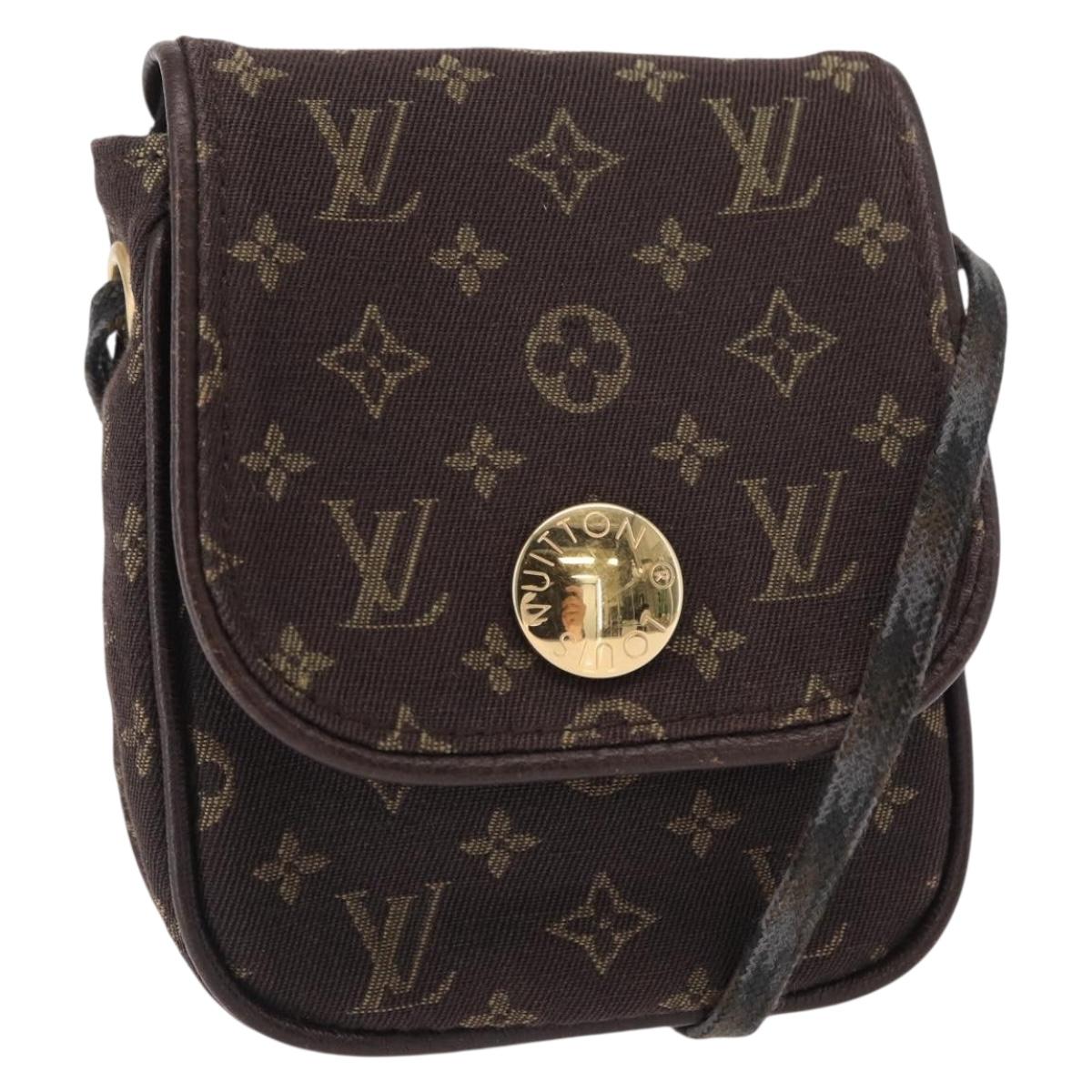 LOUIS VUITTON Monogram Mini Pochette Cancun Pouch Brown M95313 LV Auth ka777