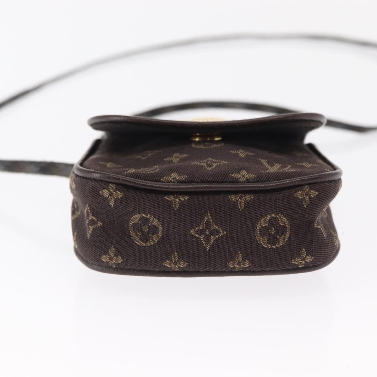 LOUIS VUITTON Monogram Mini Pochette Cancun Pouch Brown M95313 LV Auth ka777