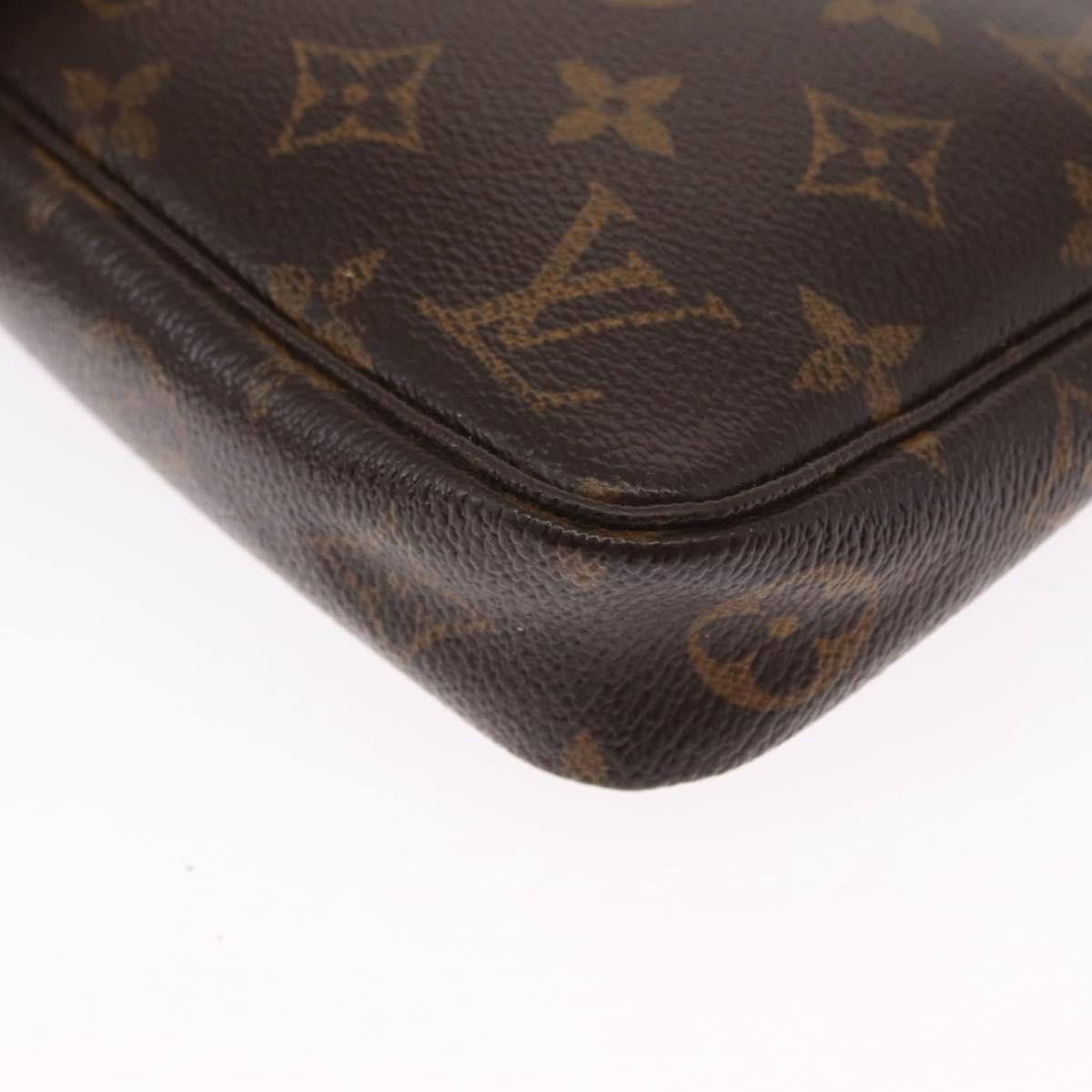 LOUIS VUITTON Monogram Pochette Accessoires Pouch M51980 LV Auth ka782