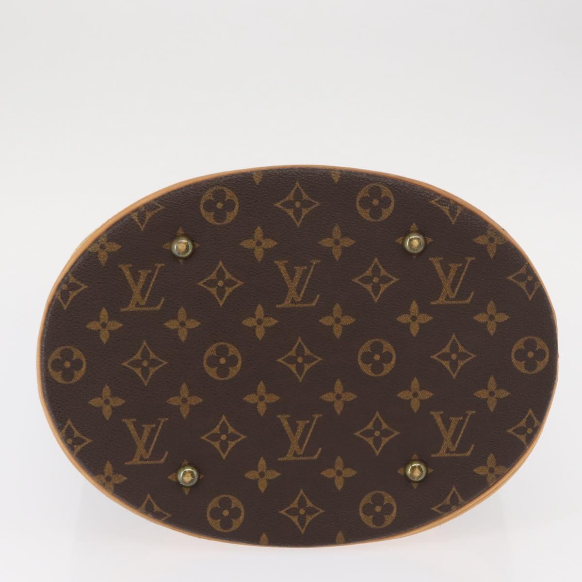 LOUIS VUITTON Monogram Bucket GM Shoulder Bag M42236 LV Auth ka785