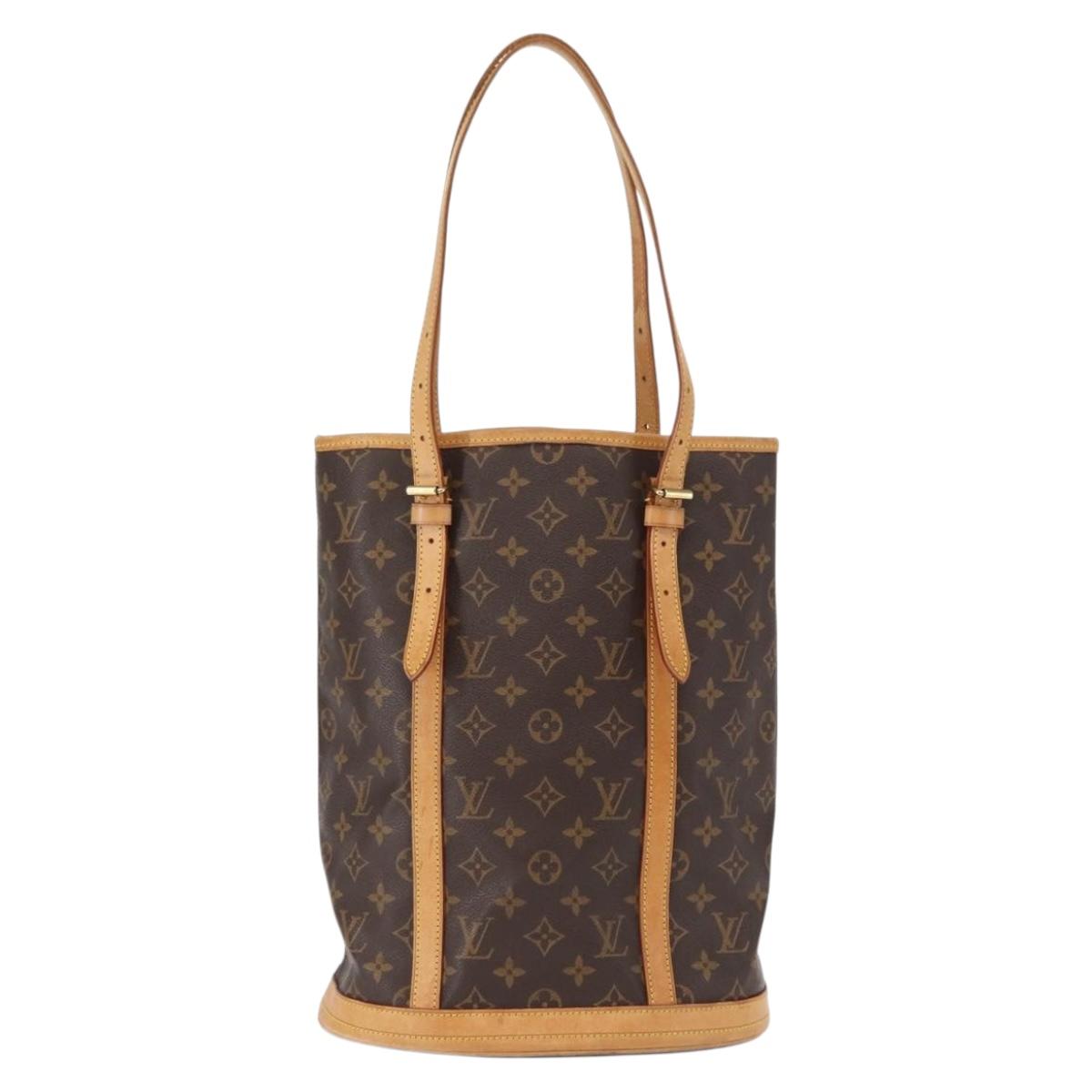 LOUIS VUITTON Monogram Bucket GM Shoulder Bag M42236 LV Auth ka785
