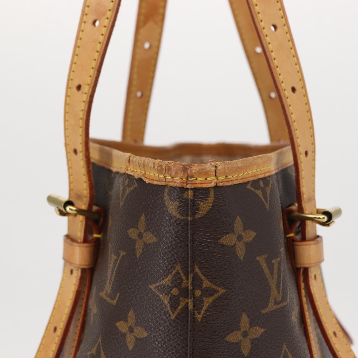 LOUIS VUITTON Monogram Bucket GM Shoulder Bag M42236 LV Auth ka785