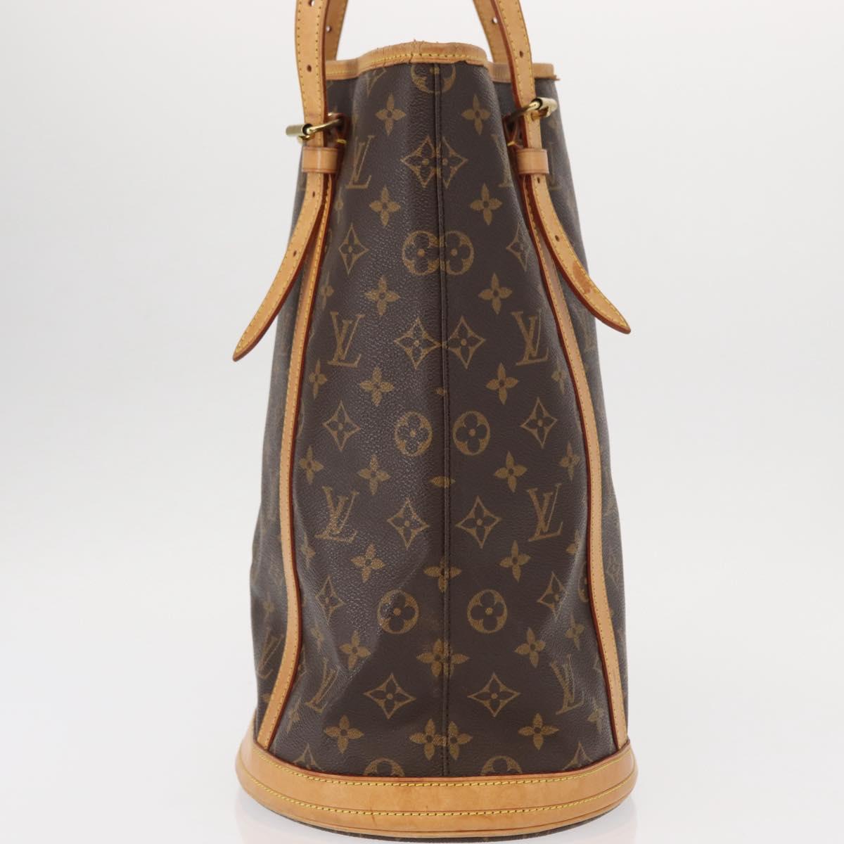 LOUIS VUITTON Monogram Bucket GM Shoulder Bag M42236 LV Auth ka785