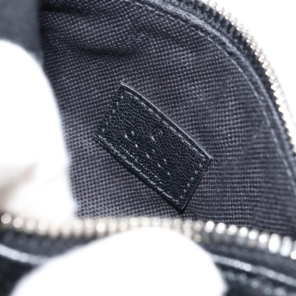 GUCCI Shoulder Bag Leather Black Silver 760170 Auth ka793V