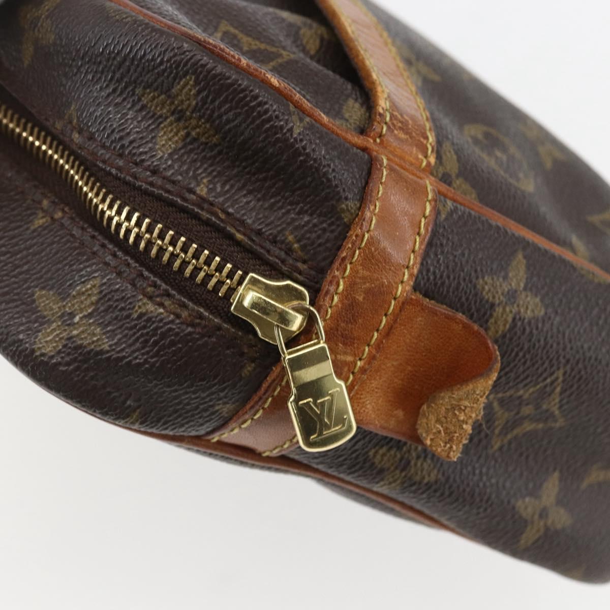 LOUIS VUITTON Monogram Compiegne 28 Clutch Bag M51845 LV Auth ka817