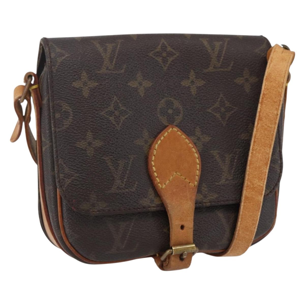 LOUIS VUITTON Monogram Cartouchiere PM Shoulder Bag M51254 LV Auth ka848