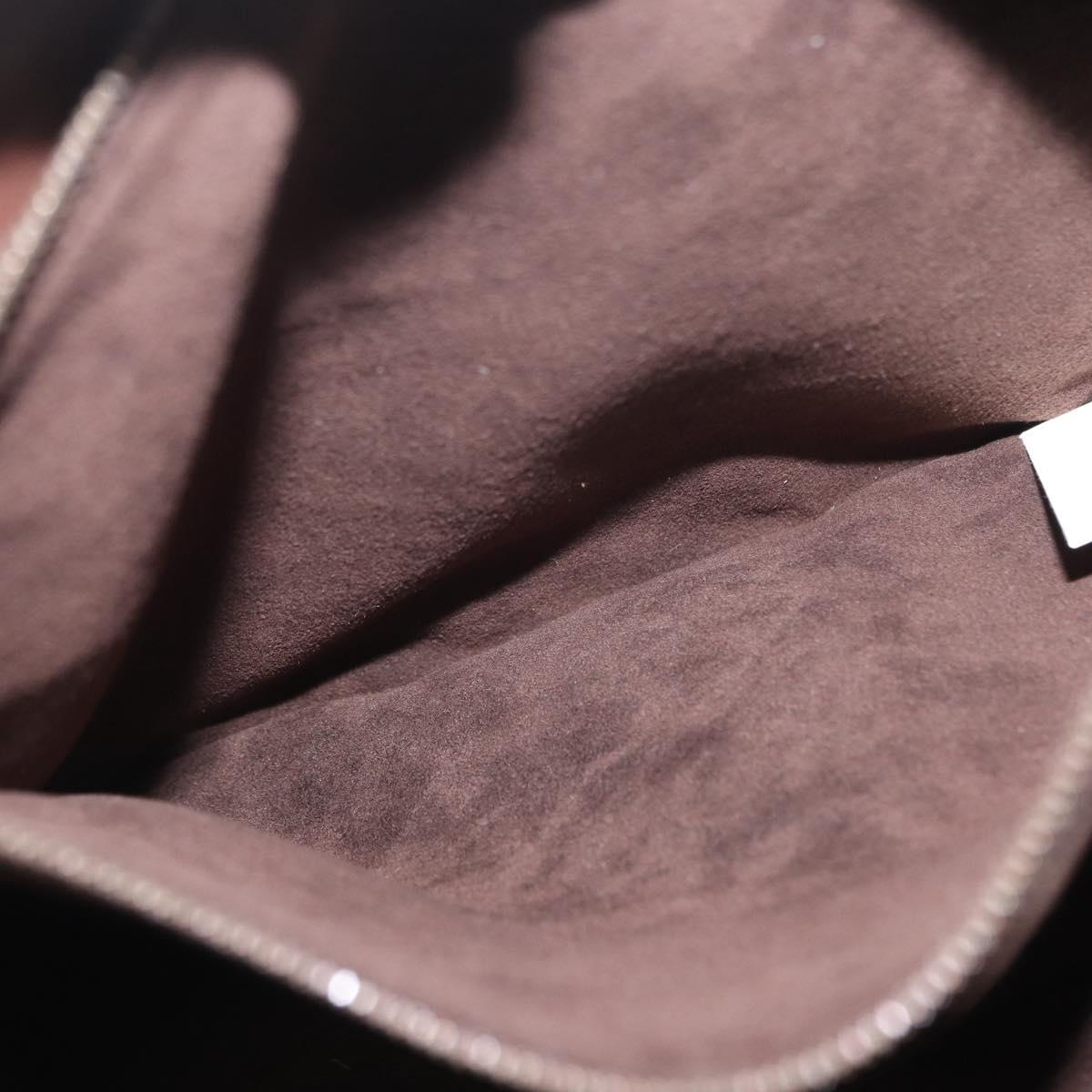 Salvatore Ferragamo Tote Bag Leather Brown Auth ka863