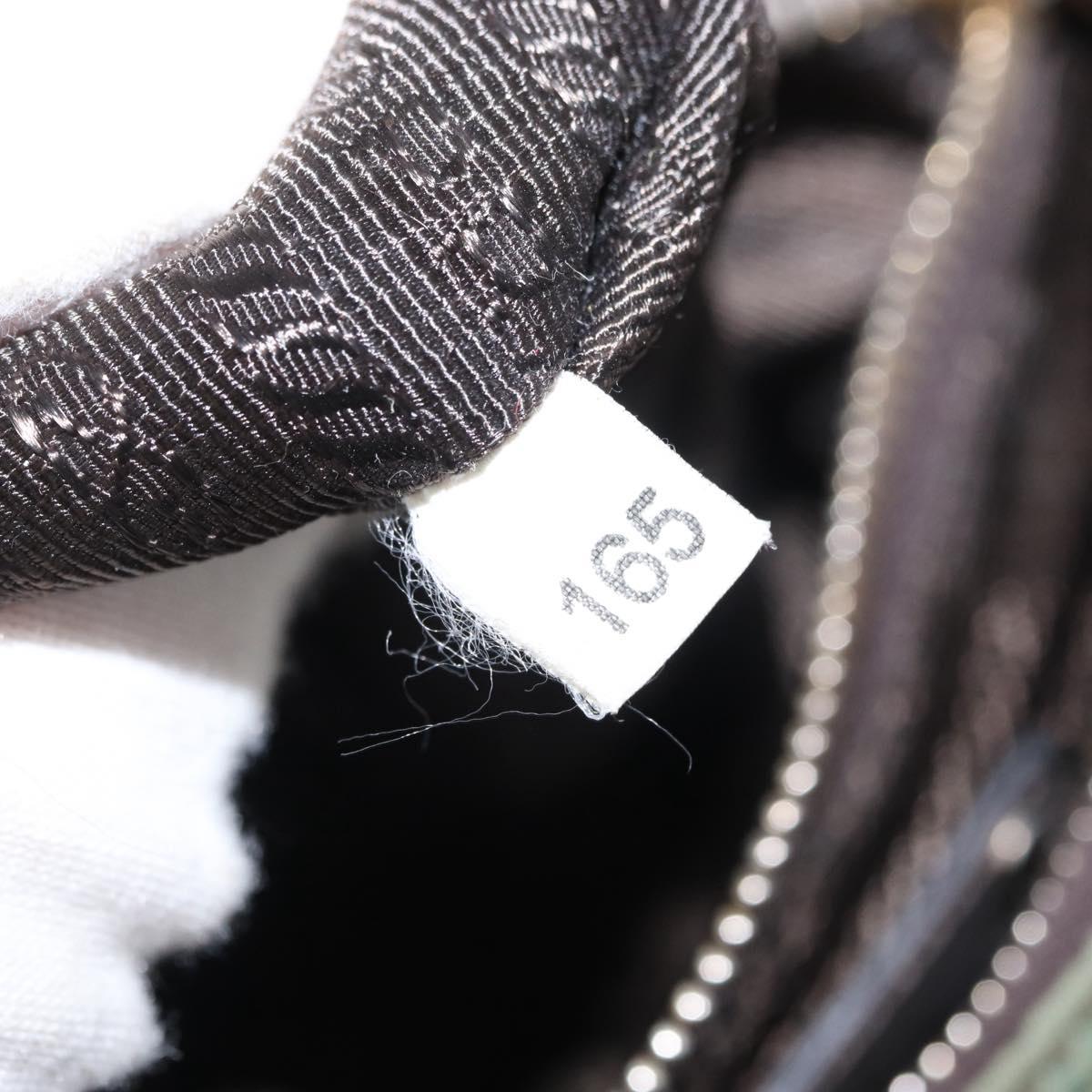 PRADA Shoulder Bag Nylon Green Gold Auth ka870