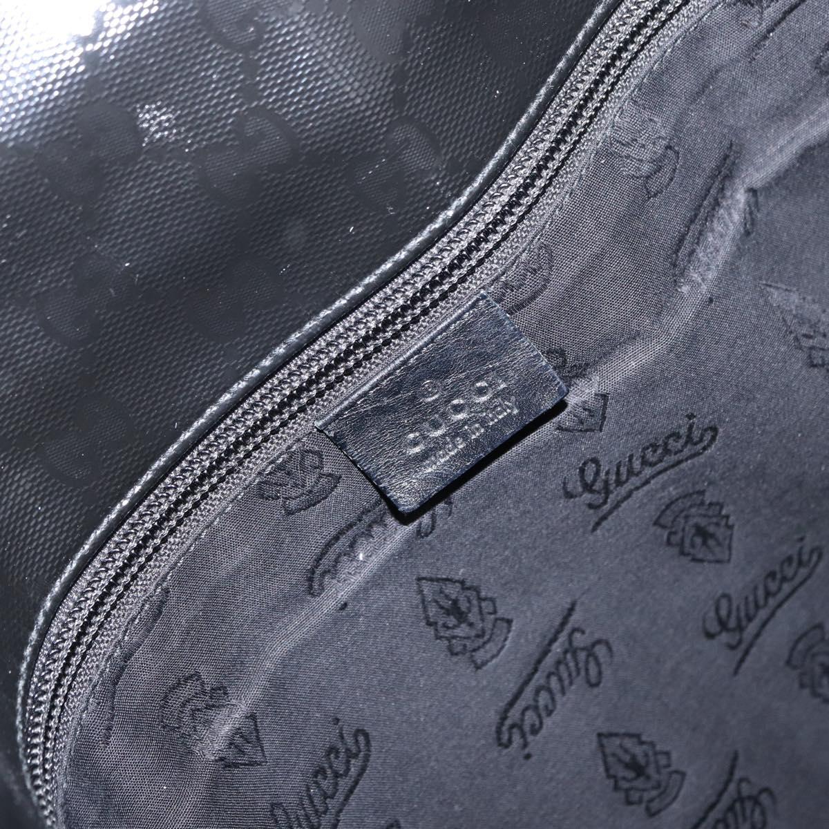 GUCCI GG Implementation Web Sherry Line Bag Black Silver 269376 Auth ka886