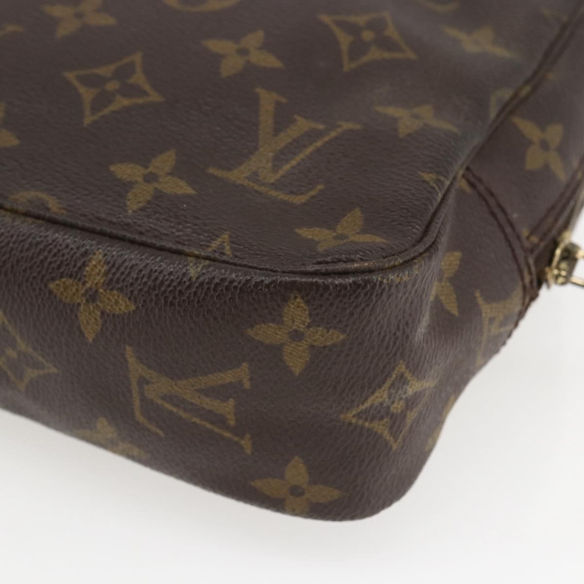 LOUIS VUITTON Monogram Trousse Toilette 23 Clutch Bag M47524 LV Auth ka925
