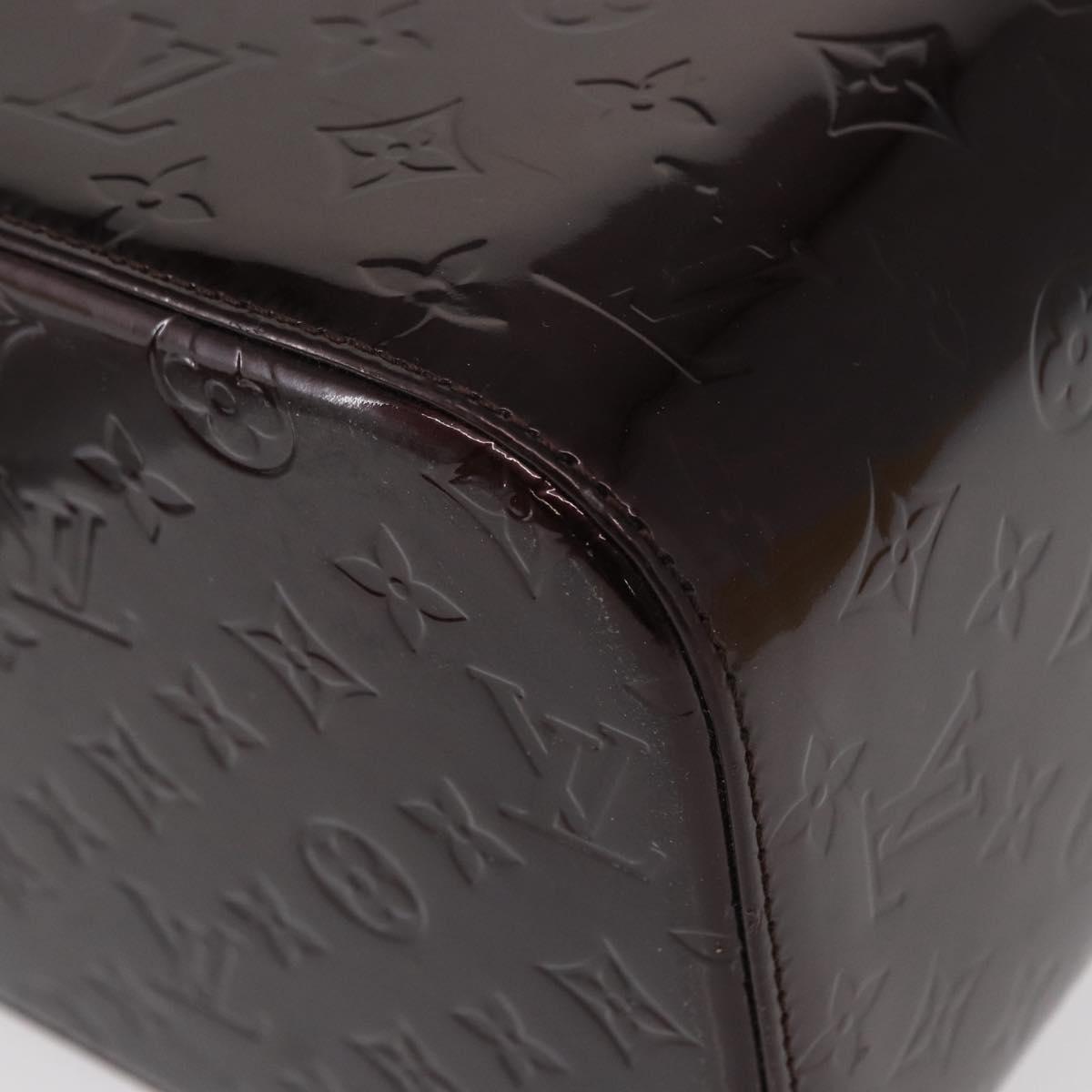 LOUIS VUITTON Monogram Vernis Vanity GM Amarante M93512 Auth ka927