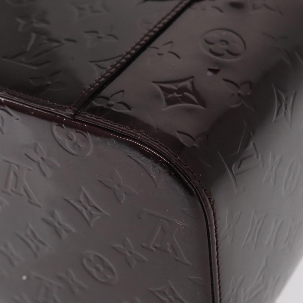 LOUIS VUITTON Monogram Vernis Vanity GM Amarante M93512 Auth ka927