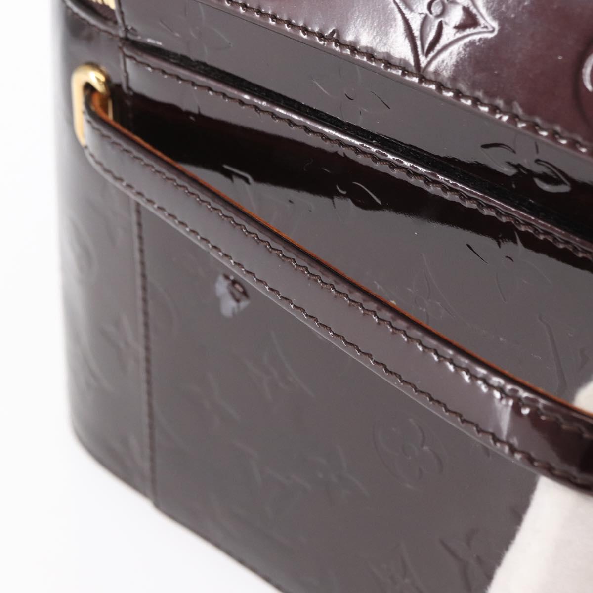 LOUIS VUITTON Monogram Vernis Vanity GM Amarante M93512 Auth ka927