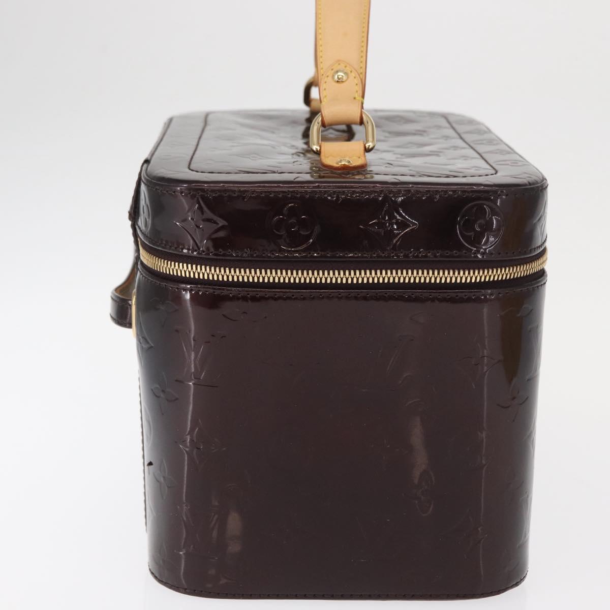 LOUIS VUITTON Monogram Vernis Vanity GM Amarante M93512 Auth ka927