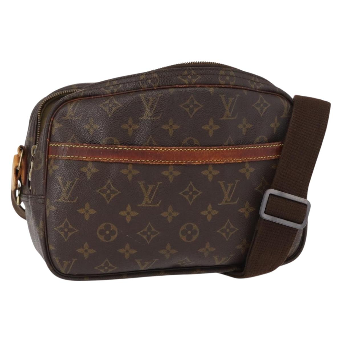 LOUIS VUITTON Monogram Reporter PM Shoulder Bag M45254 LV Auth ka955