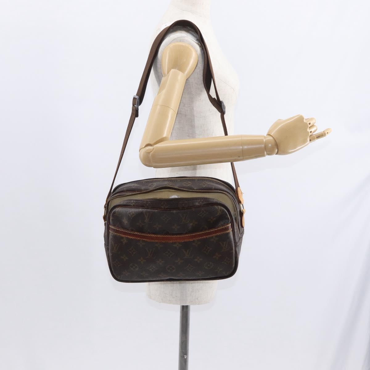 LOUIS VUITTON Monogram Reporter PM Shoulder Bag M45254 LV Auth ka955