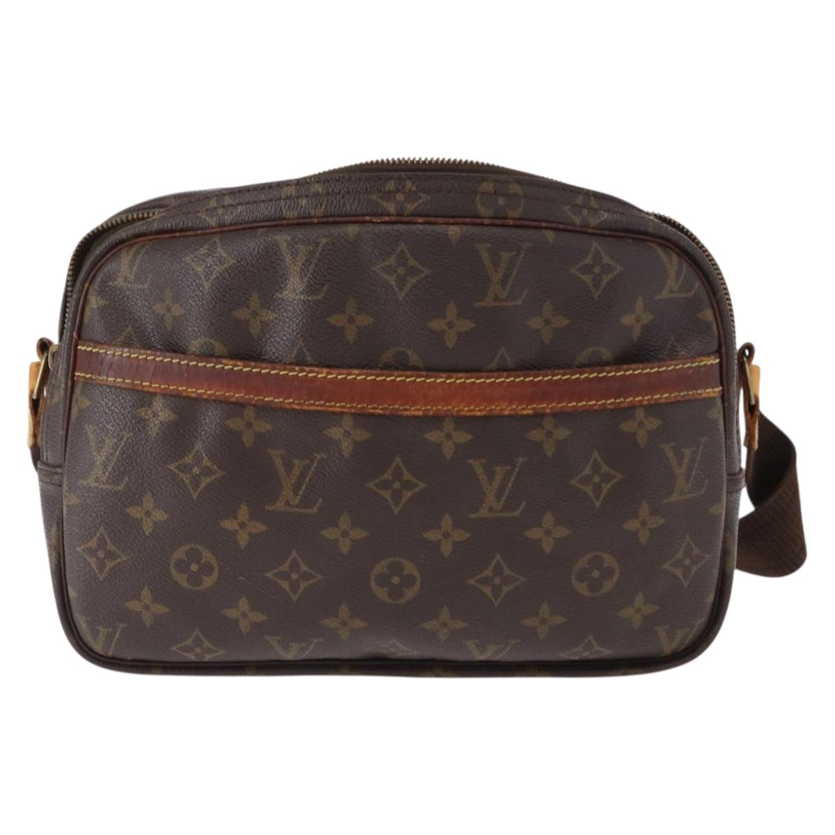 LOUIS VUITTON Monogram Reporter PM Shoulder Bag M45254 LV Auth ka955
