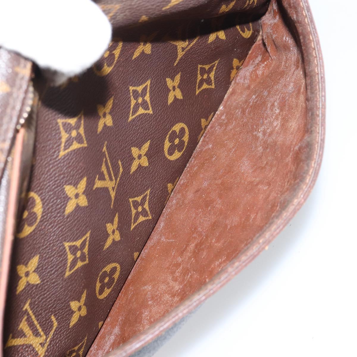 LOUIS VUITTON Monogram Compiegne 28 Clutch Bag M51845 LV Auth ka961