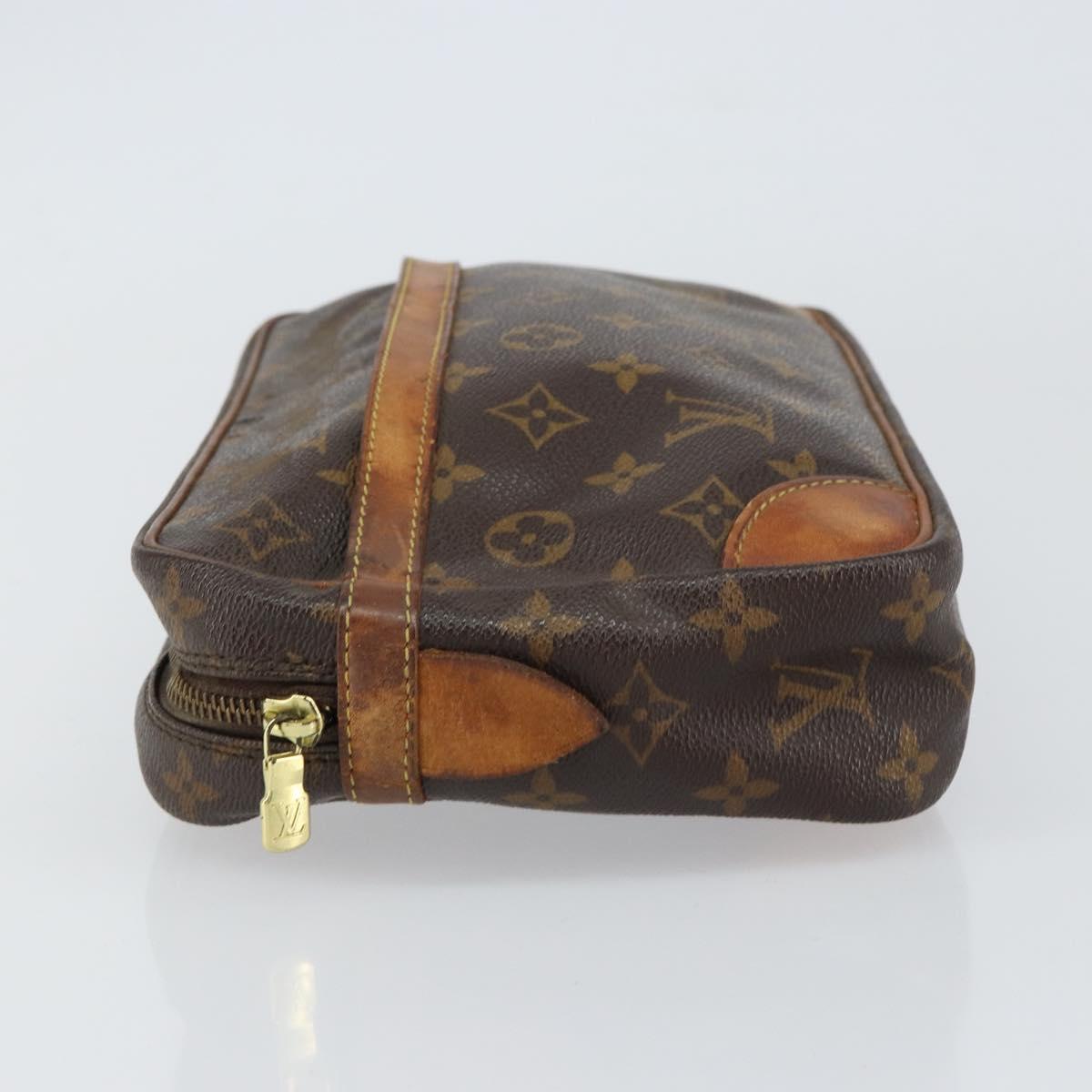 LOUIS VUITTON Monogram Compiegne 28 Clutch Bag M51845 LV Auth ka961