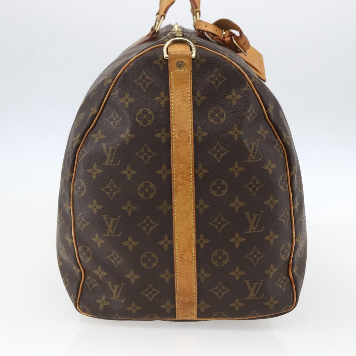 LOUIS VUITTON Monogram Keepall Bandouliere 60 Boston Bag M41412 LV Auth ka964