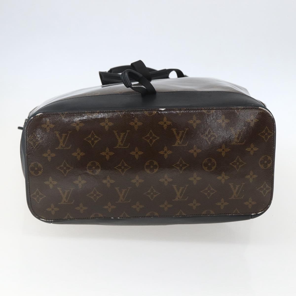 LOUIS VUITTON Monogram Eclipse Glaze Zipped Tote Backpack M43900 LV Auth ka965SAV