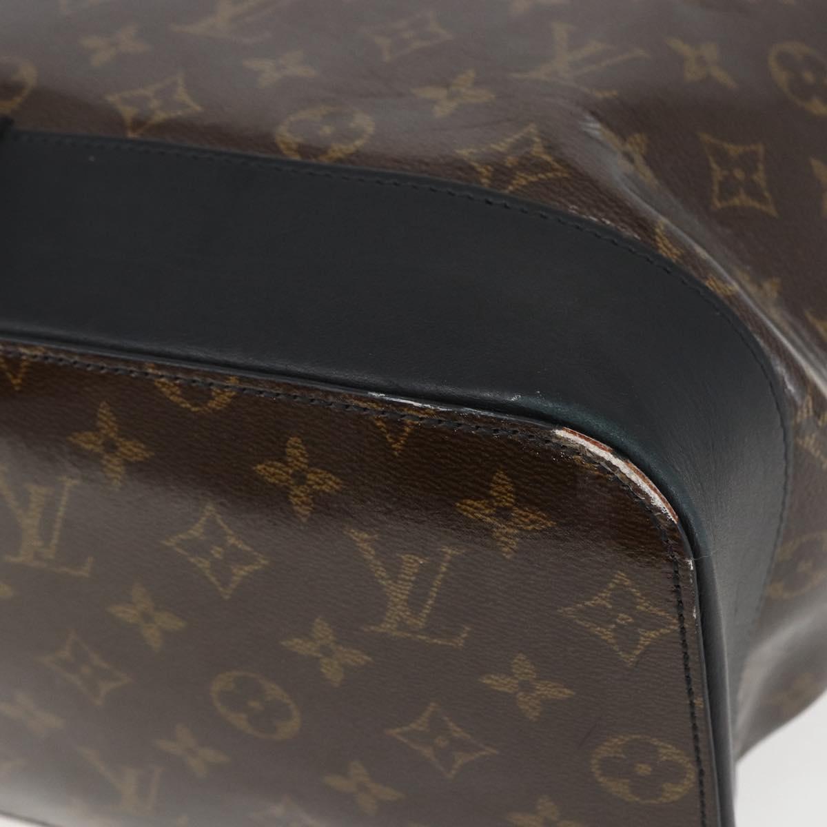 LOUIS VUITTON Monogram Eclipse Glaze Zipped Tote Backpack M43900 LV Auth ka965SAV