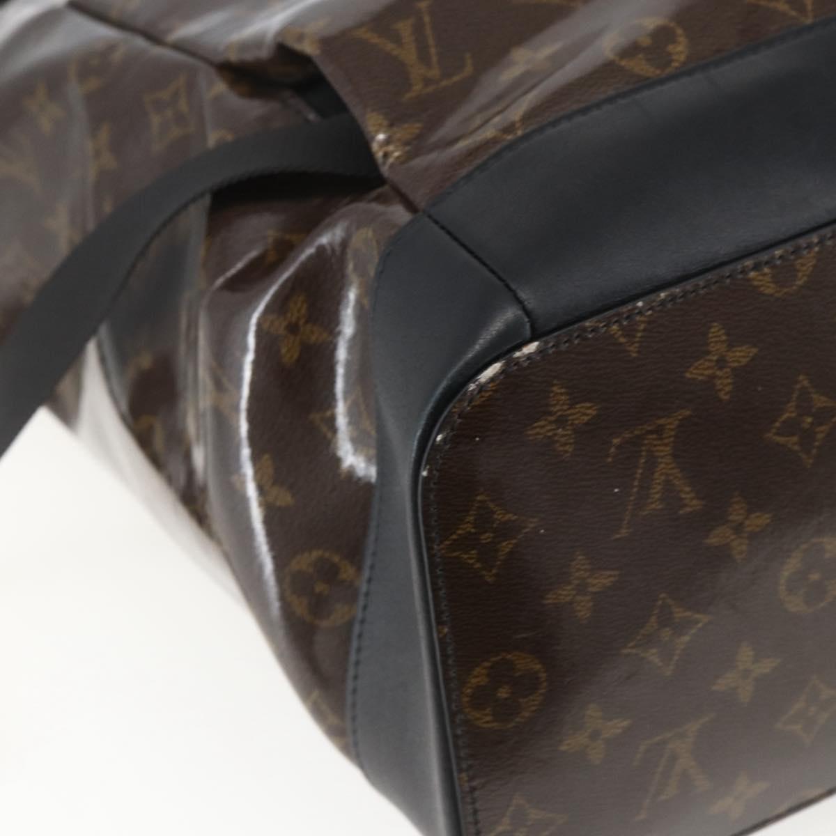 LOUIS VUITTON Monogram Eclipse Glaze Zipped Tote Backpack M43900 LV Auth ka965SAV
