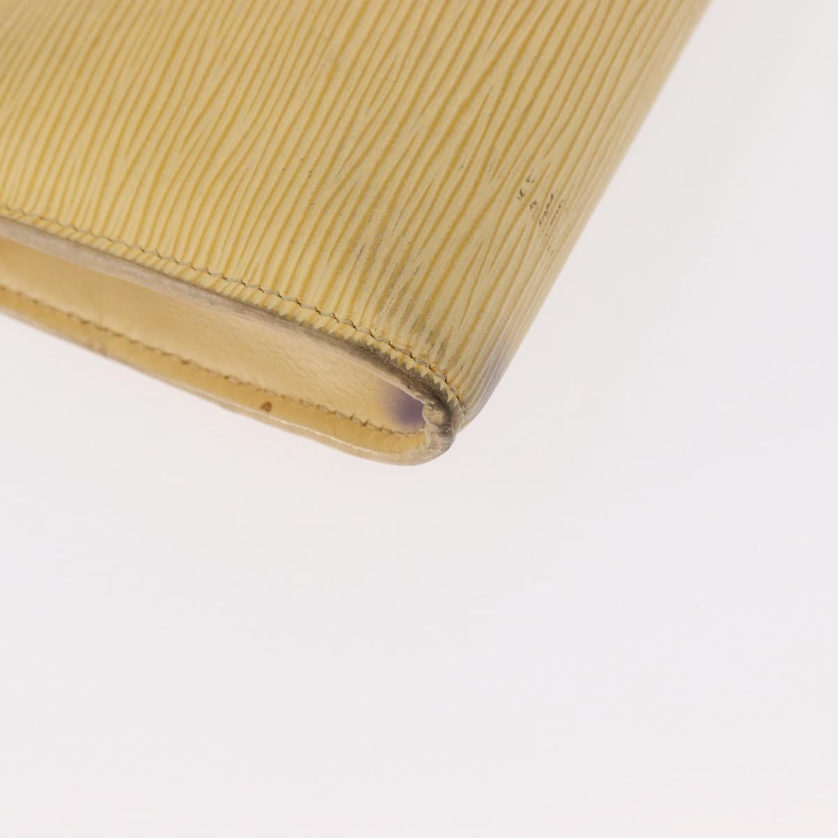 LOUIS VUITTON Epi Pochette Accessoires Pouch Vanilla M5294A LV Auth ka982
