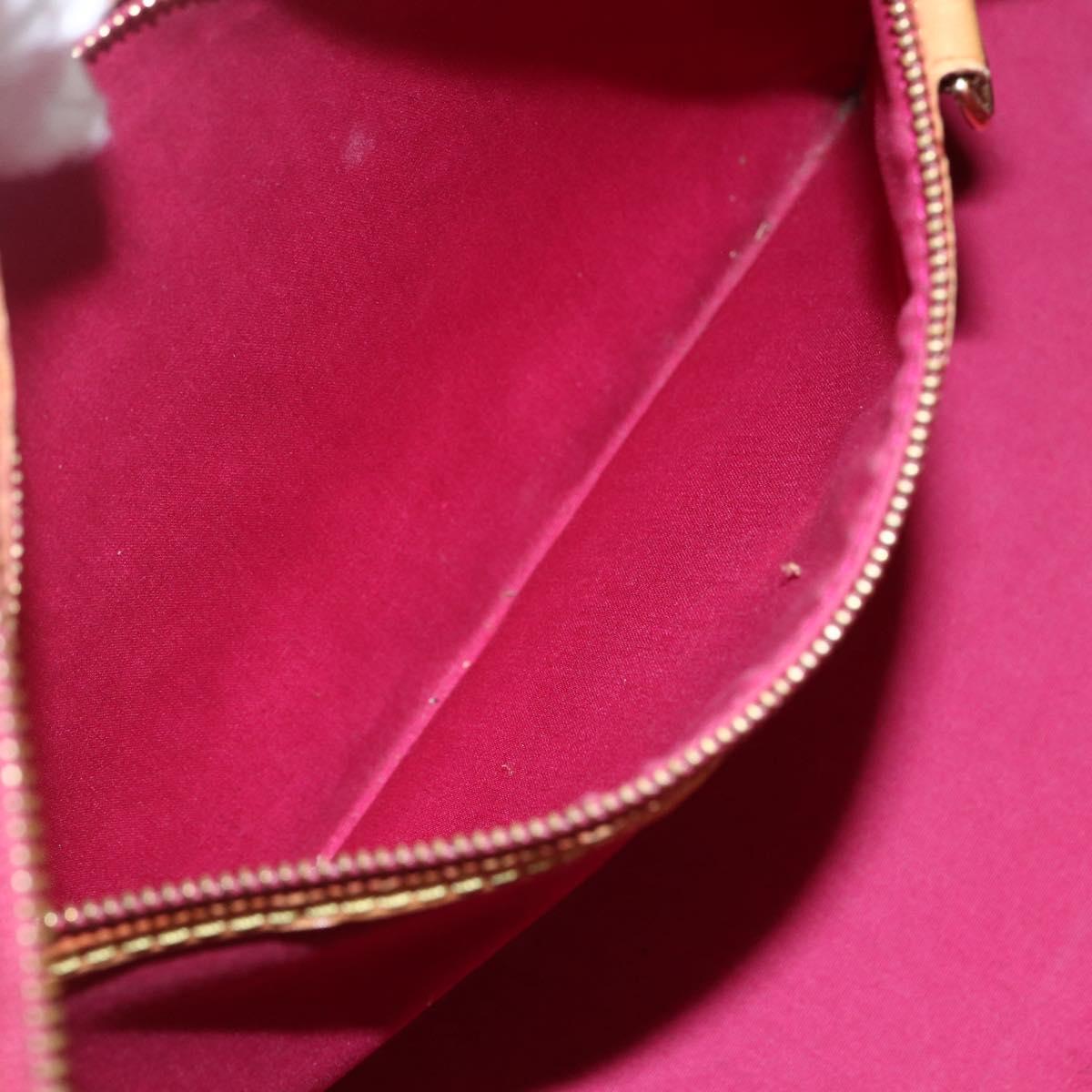 LOUIS VUITTON Vernis Blair MM Hand Bag 2way Rouge Grunadine M91619 LV Auth ka985