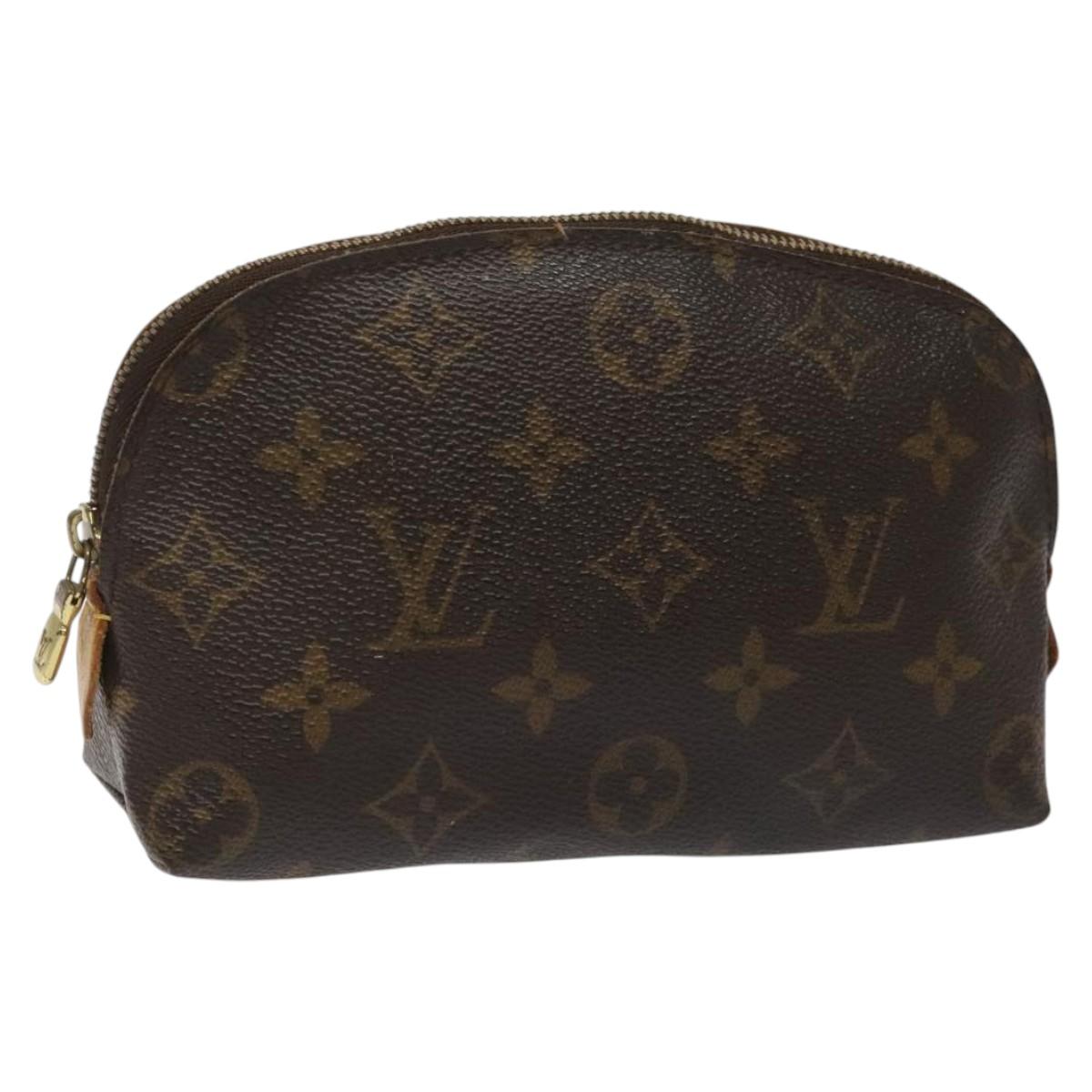 LOUIS VUITTON Monogram Pochette Cosmetic PM Cosmetic Pouch M47515 LV Auth KD009