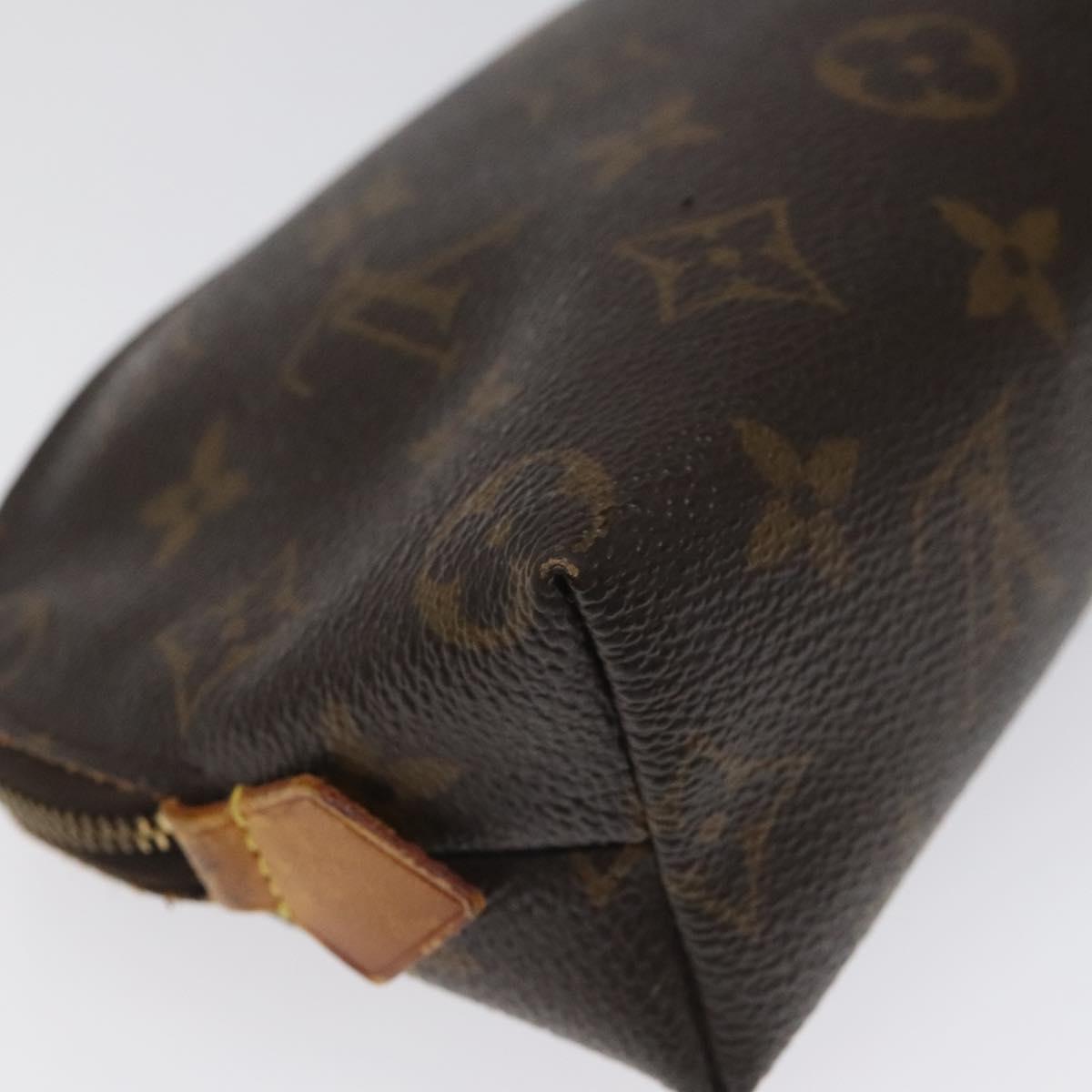 LOUIS VUITTON Monogram Pochette Cosmetic PM Cosmetic Pouch M47515 LV Auth KD009