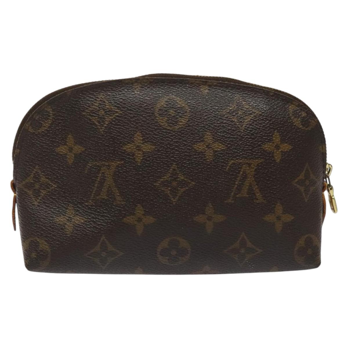 LOUIS VUITTON Monogram Pochette Cosmetic PM Cosmetic Pouch M47515 LV Auth KD009