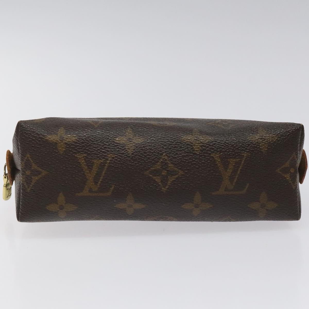 LOUIS VUITTON Monogram Pochette Cosmetic PM Cosmetic Pouch M47515 LV Auth KD009