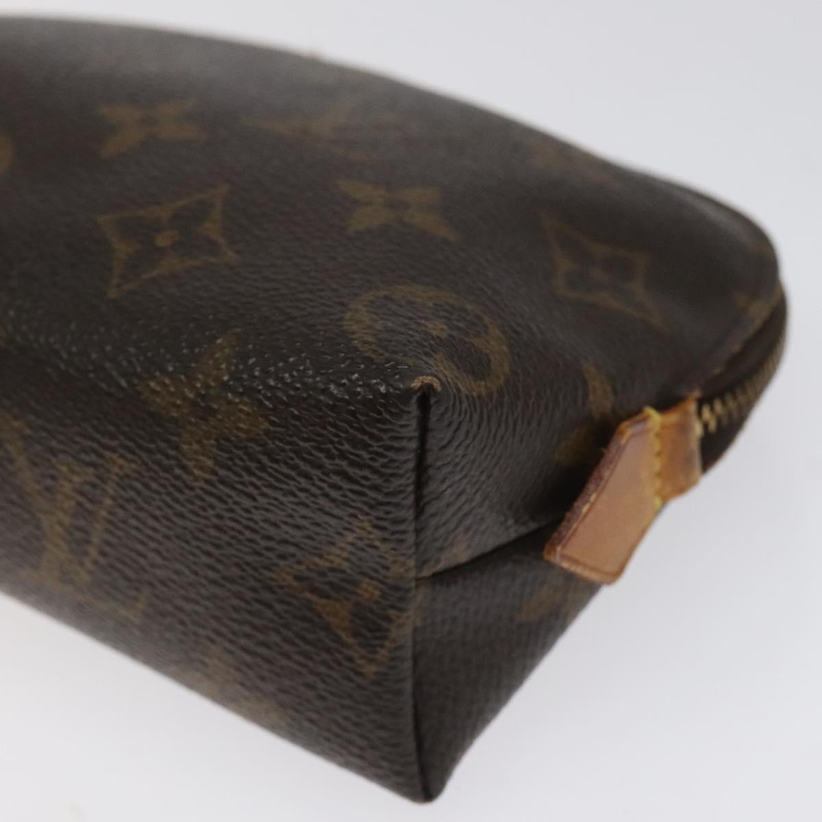 LOUIS VUITTON Monogram Pochette Cosmetic PM Cosmetic Pouch M47515 LV Auth KD009