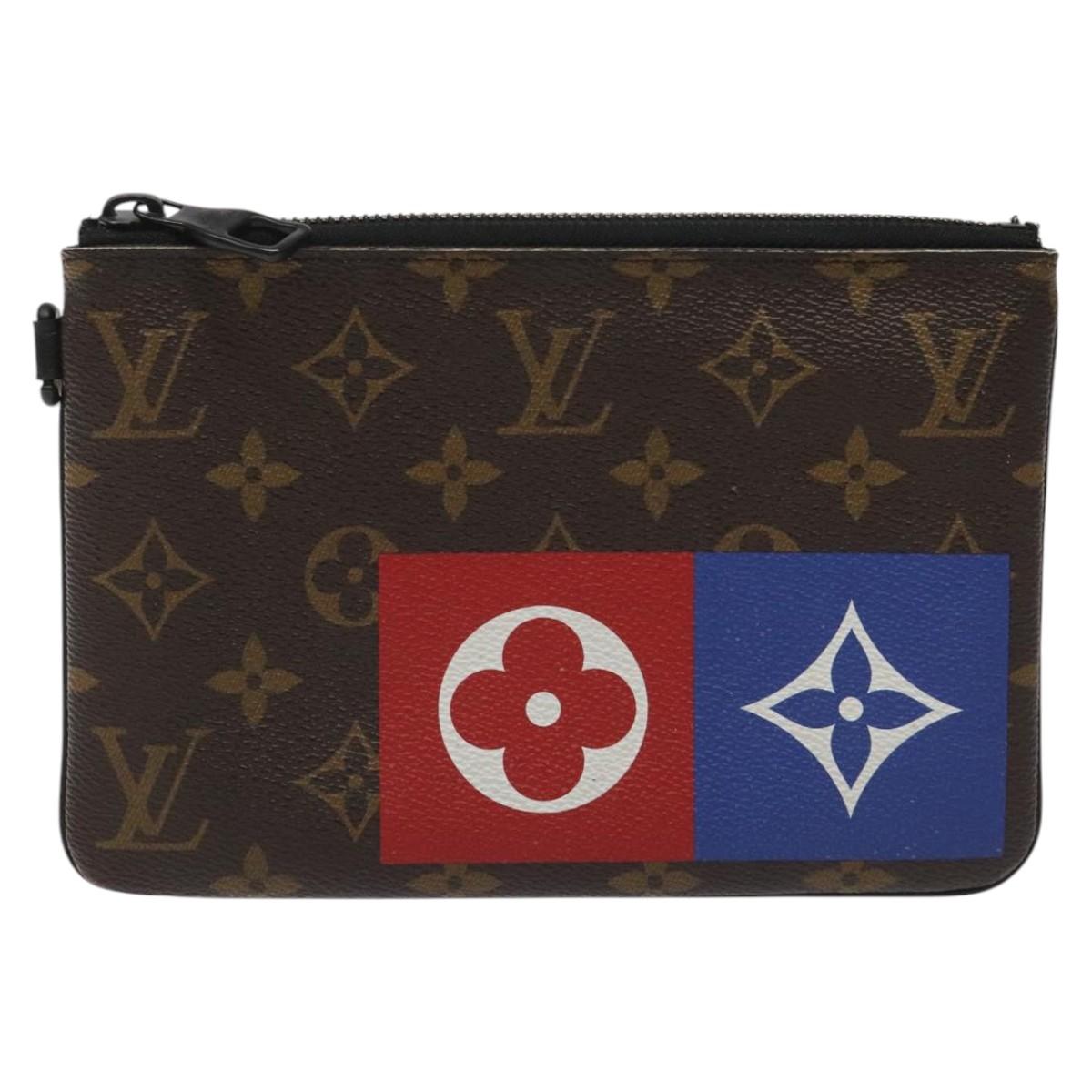 LOUIS VUITTON Monogram Zipped Pouch M67814 LV Auth KD010