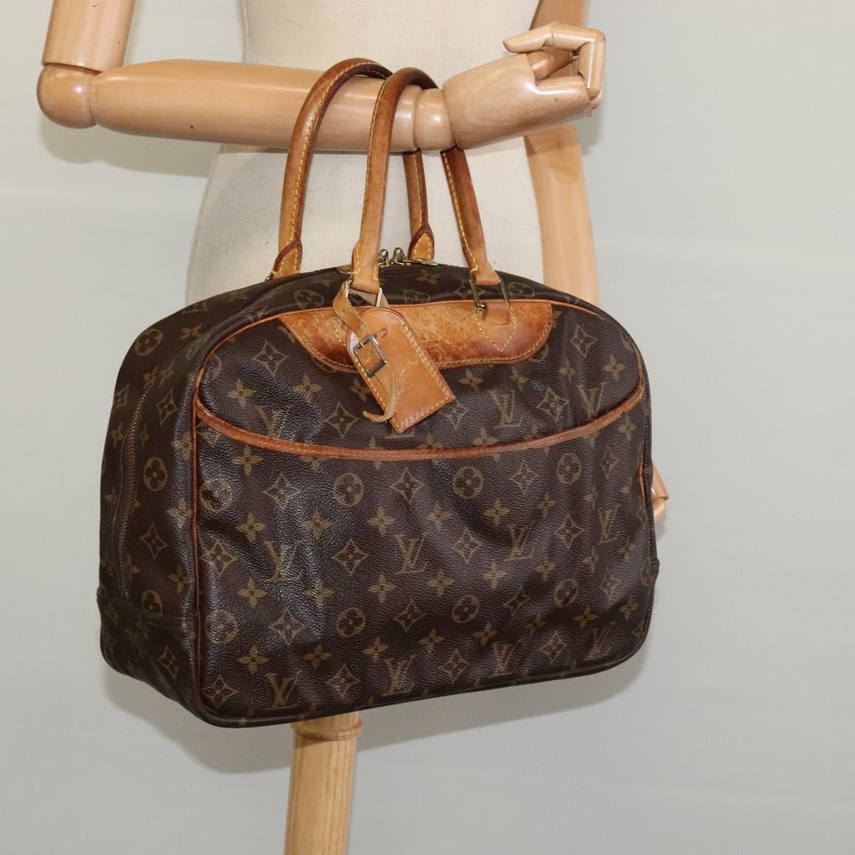 LOUIS VUITTON Monogram Deauville Hand Bag M47270 LV Auth KD016