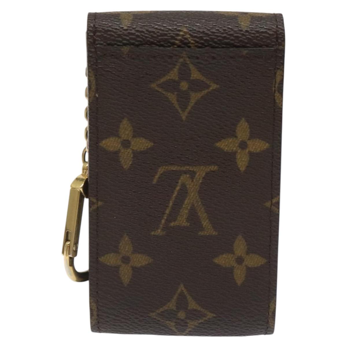 LOUIS VUITTON Monogram Porte Cles Badge Pouch M60048 LV Auth KD017